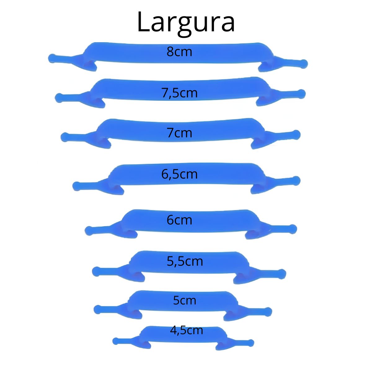Cadarço De Silicone O Par Elástico Azul Claro Cadarço De Silicone O Par Elástico Azul Claro
